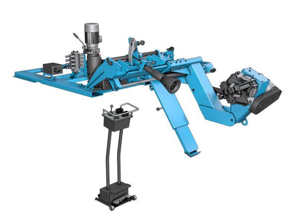 Industrial tyre changer for mobile workshop DCF-65