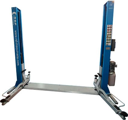 Elevador dos columnas Automático 4000 KG - Brazos dobles - 220 v - Everforce